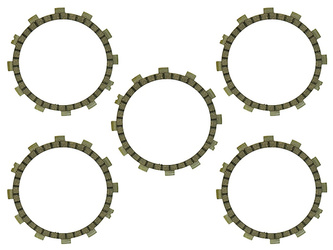 Psychic tarcze sprzęgłowe yamaha sr 250`94-00 (5 tarcz) (ebs2261)